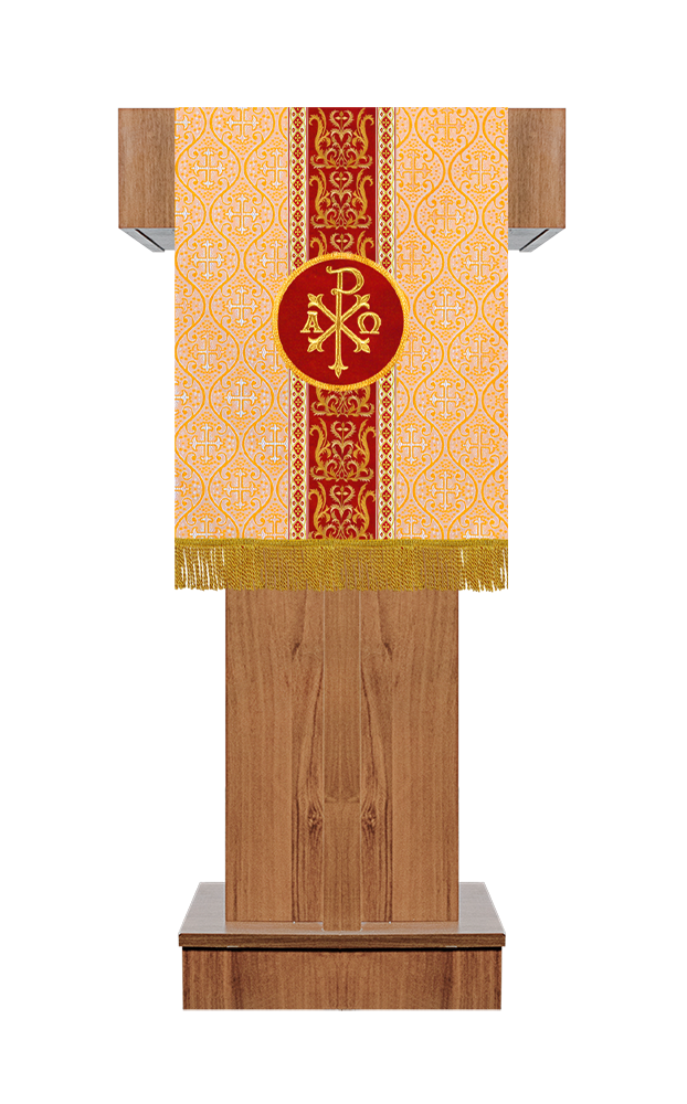 Pulpit/Lectern with Motif and Adorned woven braided and Trims