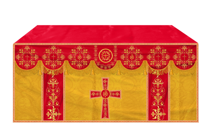 Altar Cloth with Spiritual Motif and Trims