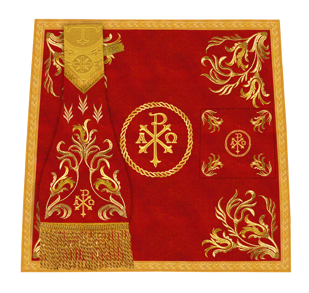 Mass set with golden embroidery