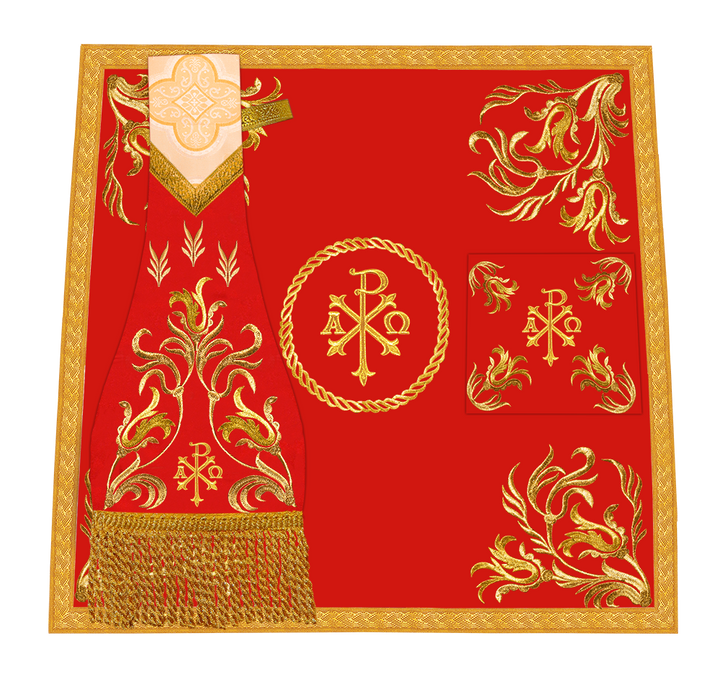 Mass set with golden embroidery