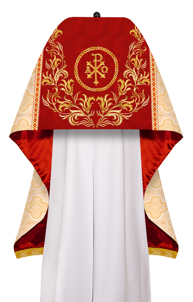 Humeral Veil Vestment with Embroidery Motif