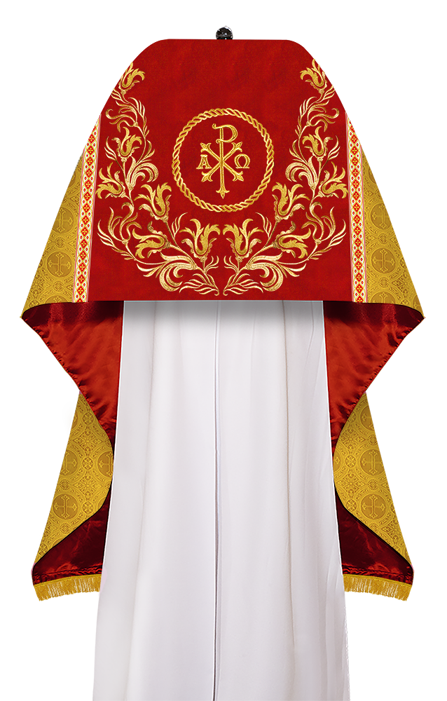 Humeral Veil Vestment with Embroidery Motif