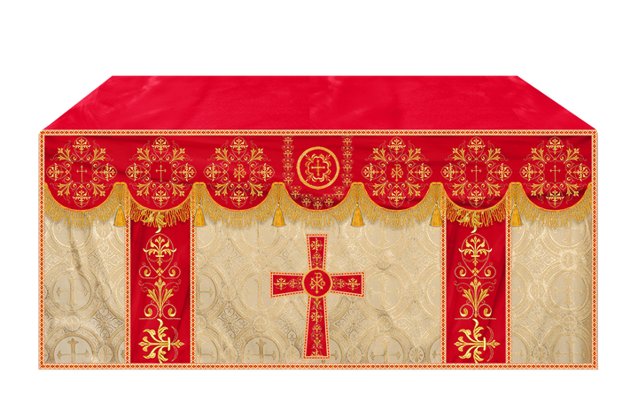 Altar Cloth with Spiritual Motif and Trims