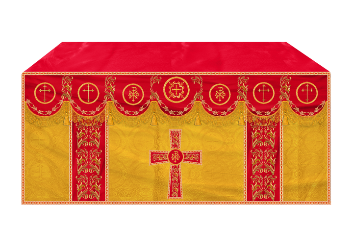Altar Cloth with Liturgical Motif and Trims