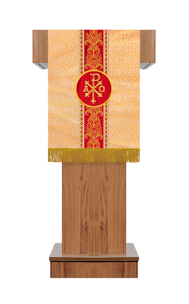 Pulpit/Lectern with Braided Motif and Embroidery trims