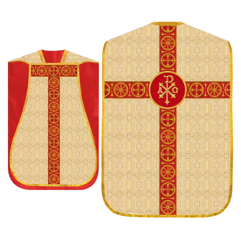 Roman Chasuble with Adorned Orphrey