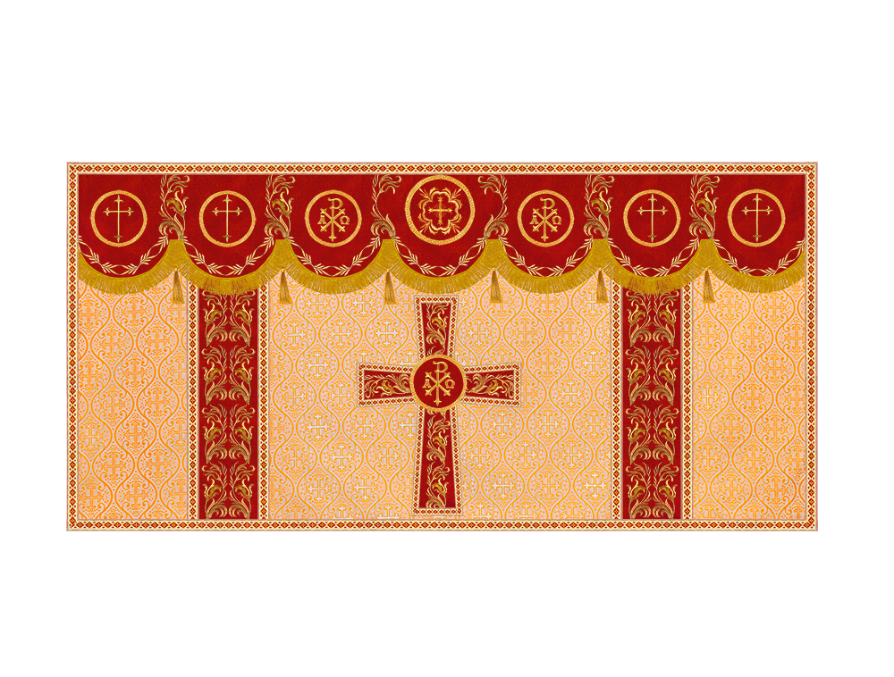 Altar Cloth with Liturgical Motif and Trims