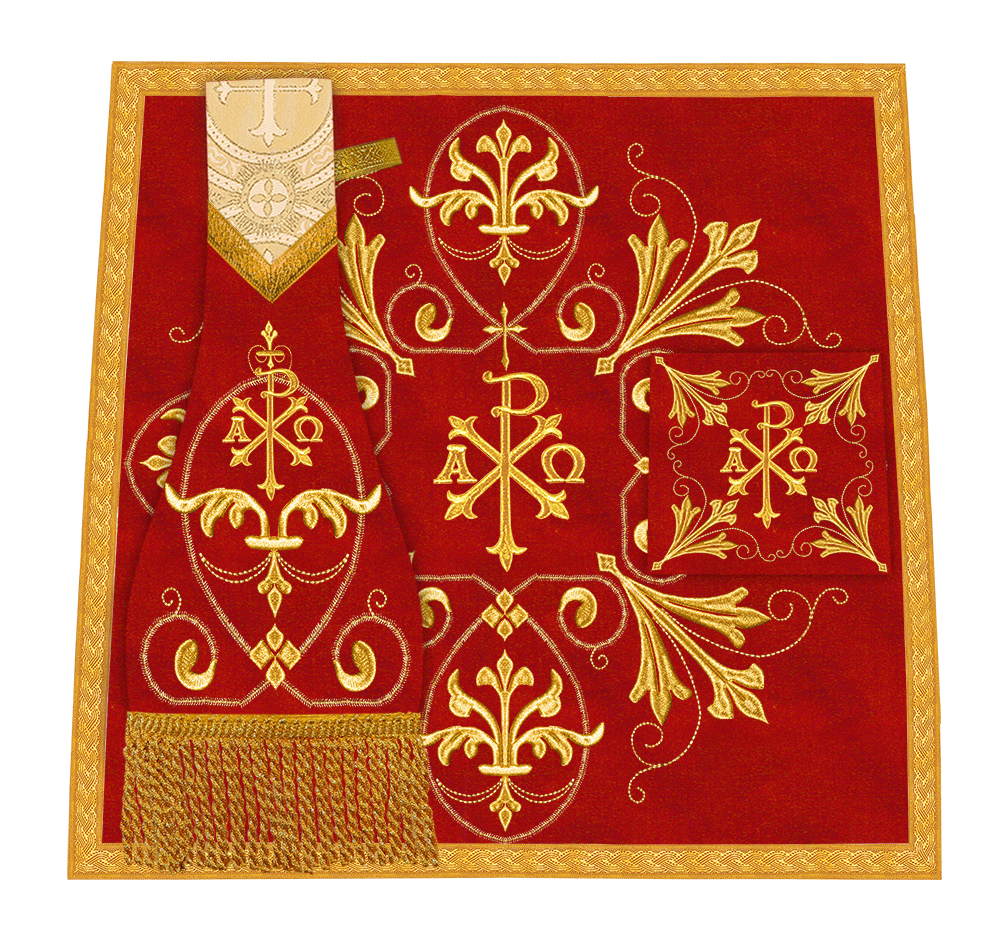 Set of Four Catholic Fiddleback Vestments