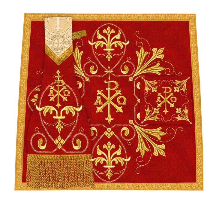 Set of Four Catholic Fiddleback Vestments