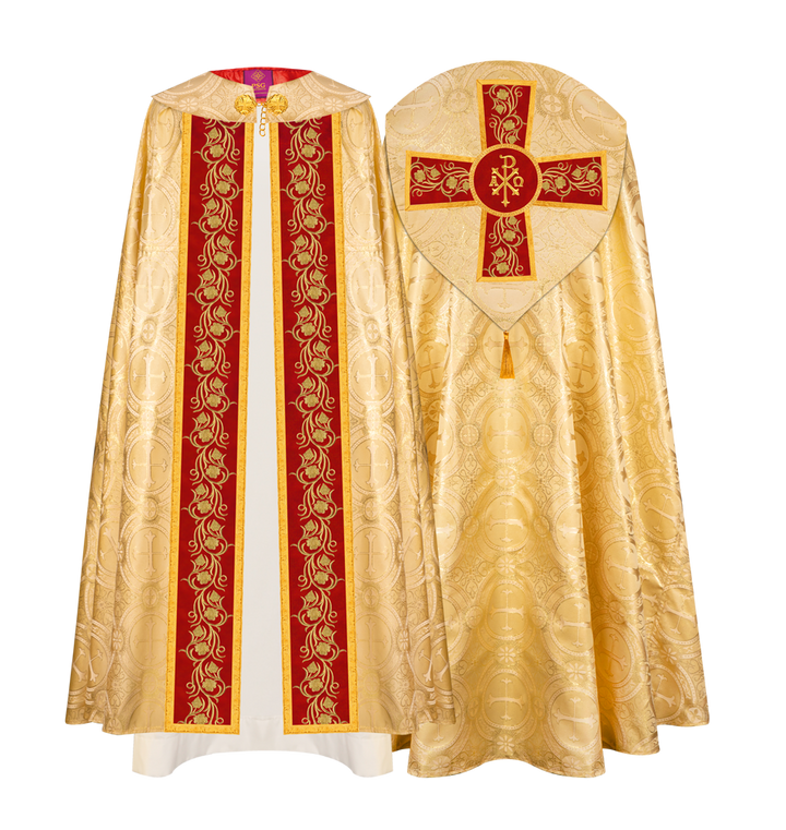 Gothic Cope Vestment with Ornate Embroidery