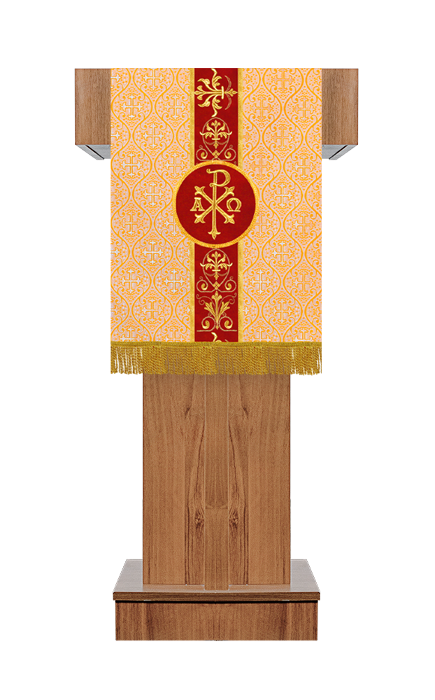 Pulpit/Lectern with Embroidered Trim