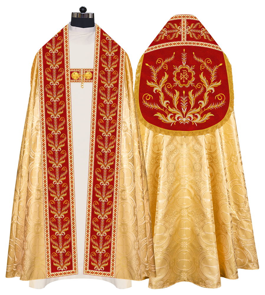 Traditional Embroidered Roman Cope Vestment