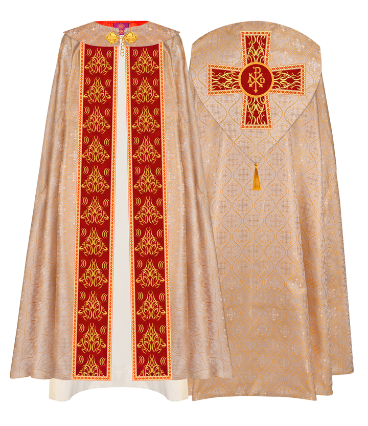 Gothic Cope Vestments With Liturgical Embroidery and Trims