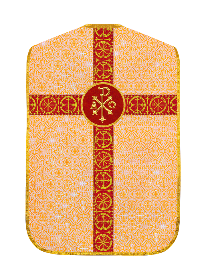 Roman Chasuble with Adorned Orphrey