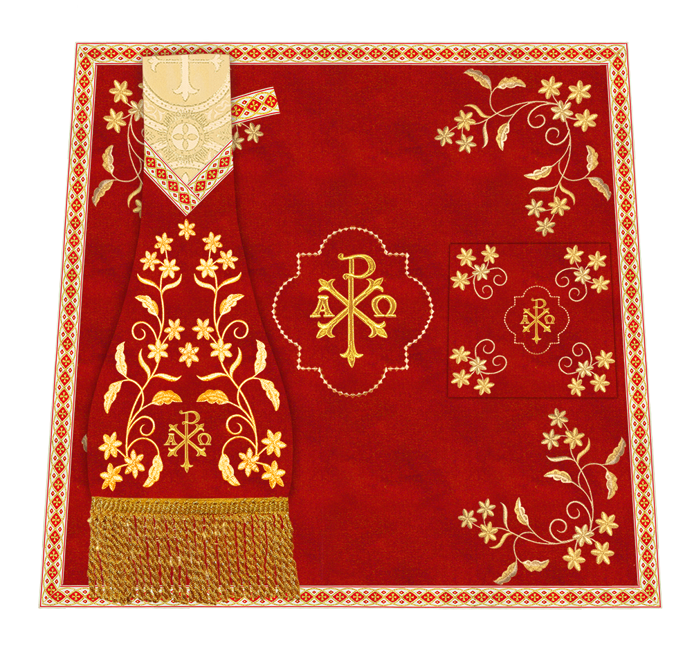 Floral Embroidery Spiritual Mass Set