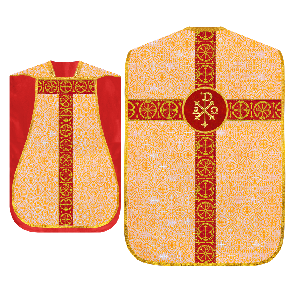 Roman Chasuble with Adorned Orphrey