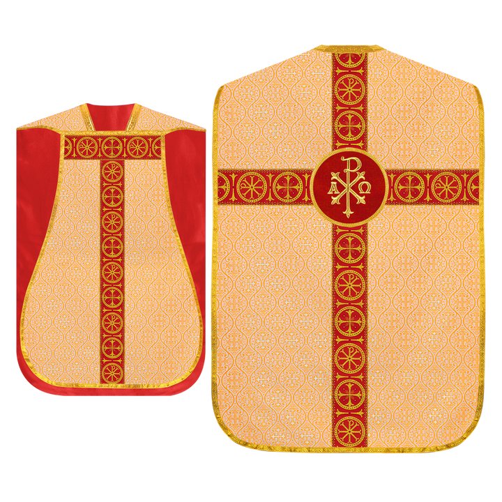 Roman Chasuble with Adorned Orphrey