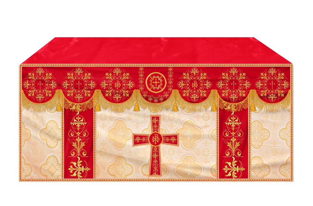 Altar Cloth with Spiritual Motif and Trims