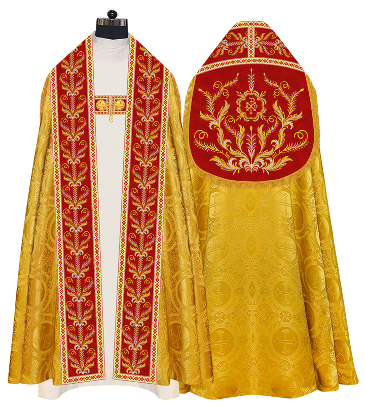 Traditional Embroidered Roman Cope Vestment