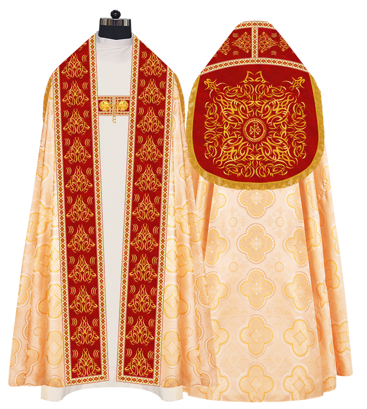 Traditional Embroidered Roman Cope Vestment