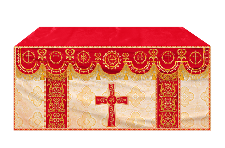 Communion Table Cloth with Embroidered Trims
