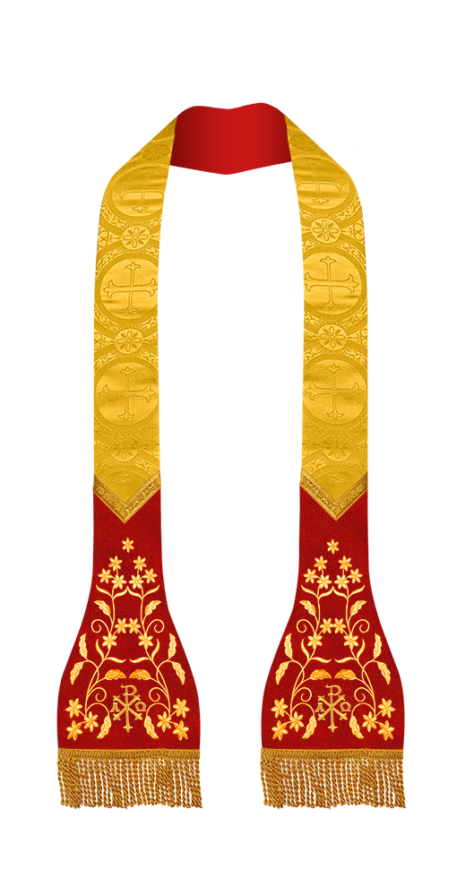 Roman Stole with Floral design