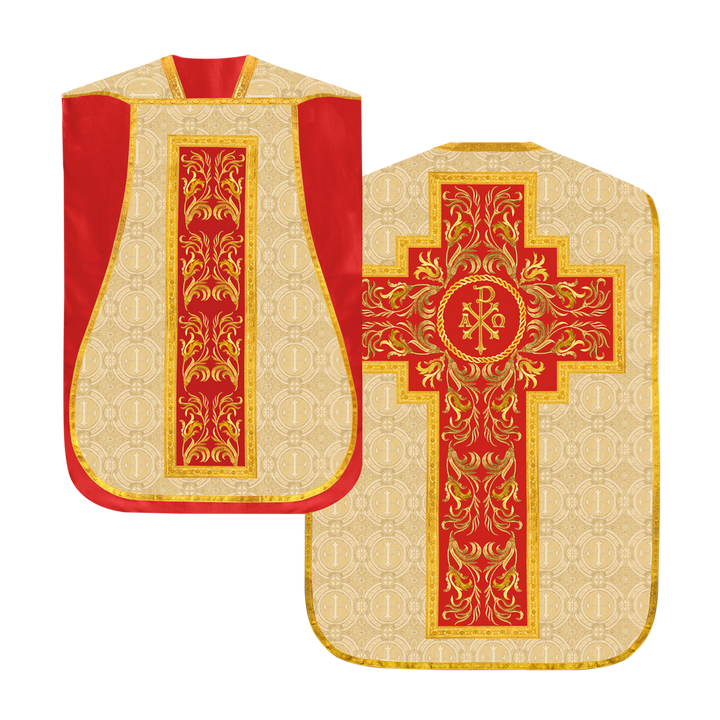 Set of Four Liturgical Roman Chasuble Vestment