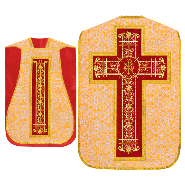 Set of Four Catholic Fiddleback Vestments