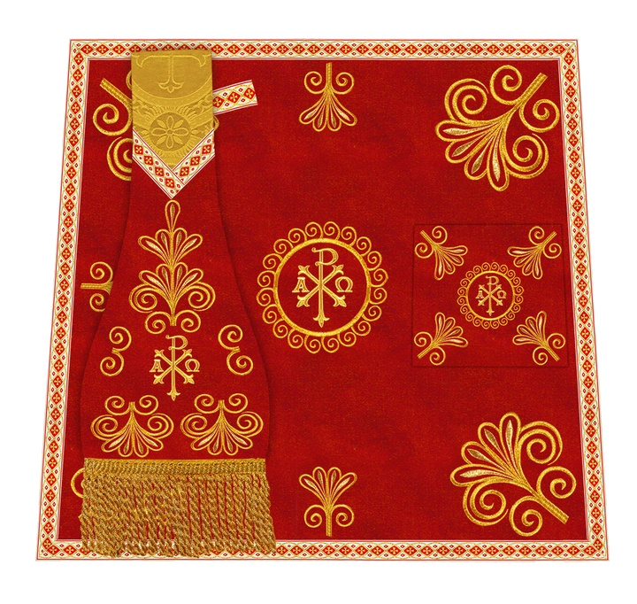 Ornate Embroidery Mass set with Motif