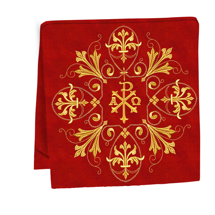 Embroidered Liturgical Church Altar Cloth with Spiritual Motif