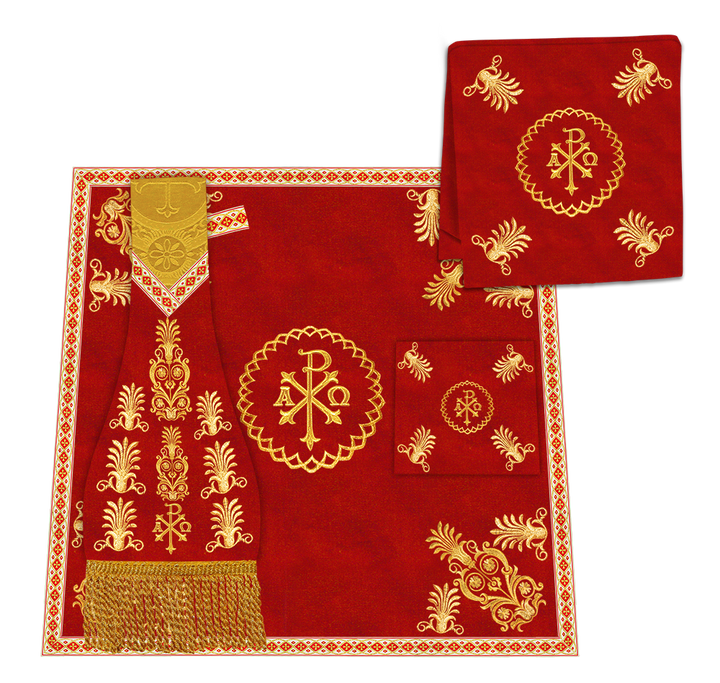 Embroidered Roman Cope with Adorned Spiritual Motif