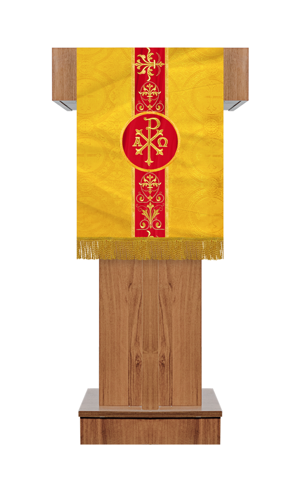 Pulpit/Lectern with Embroidered Trim