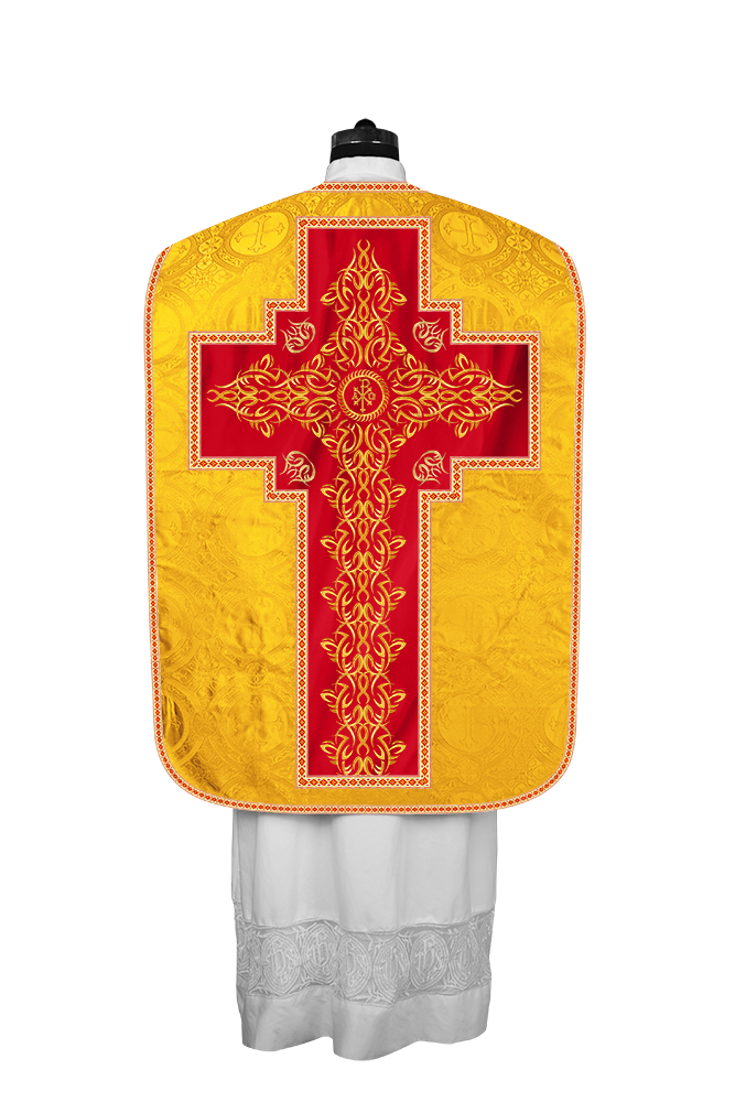 Roman Fiddleback Chasuble With Enhanced Embroidery  & trims