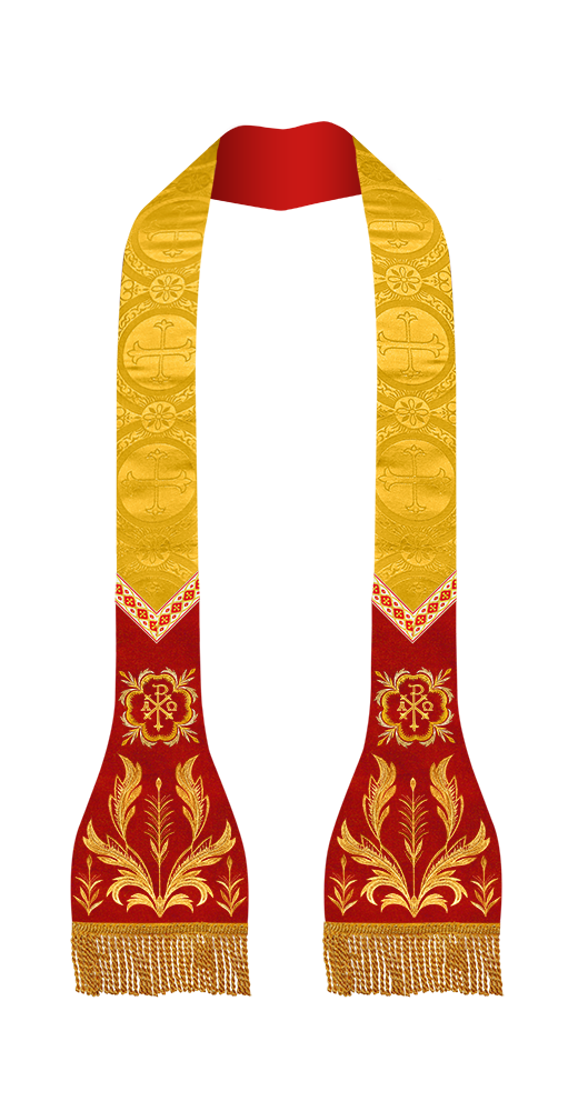 Spiritual Catholic Stole with Embroidery