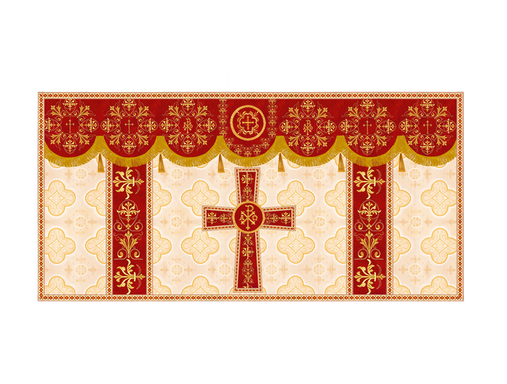 Altar Cloth with Spiritual Motif and Trims