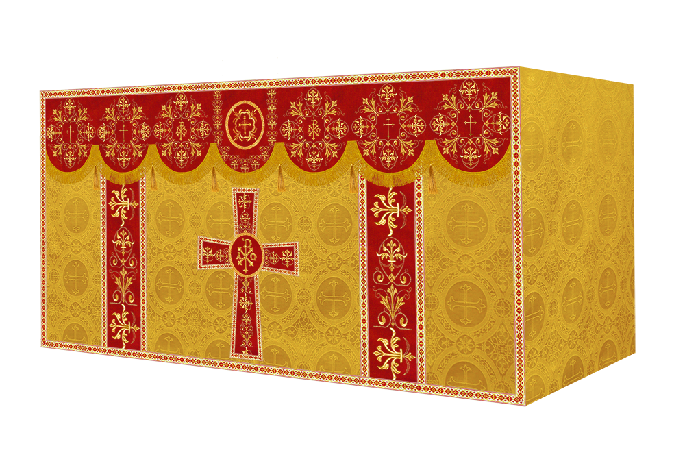 Altar Cloth with Spiritual Motif and Trims