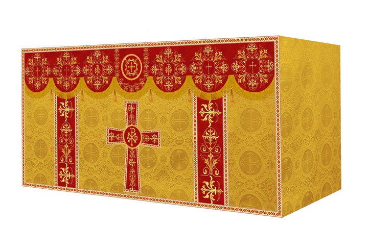 Altar Cloth with Spiritual Motif and Trims