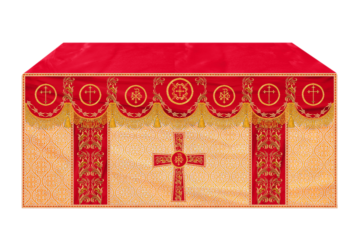 Altar Cloth with Liturgical Motif and Trims