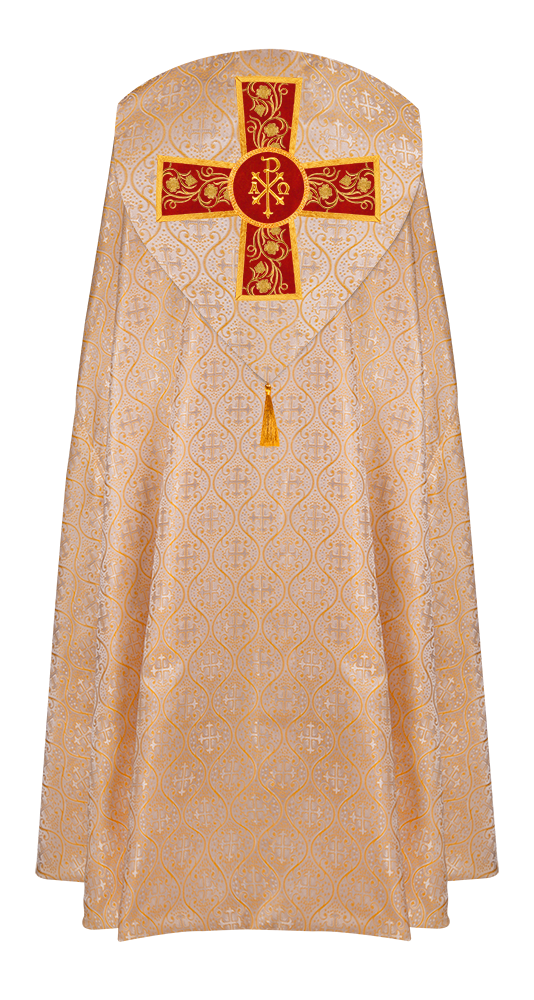 Gothic Cope Vestment with Ornate Embroidery