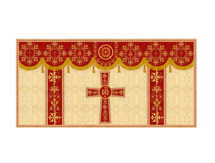 Altar Cloth with Spiritual Motif and Trims