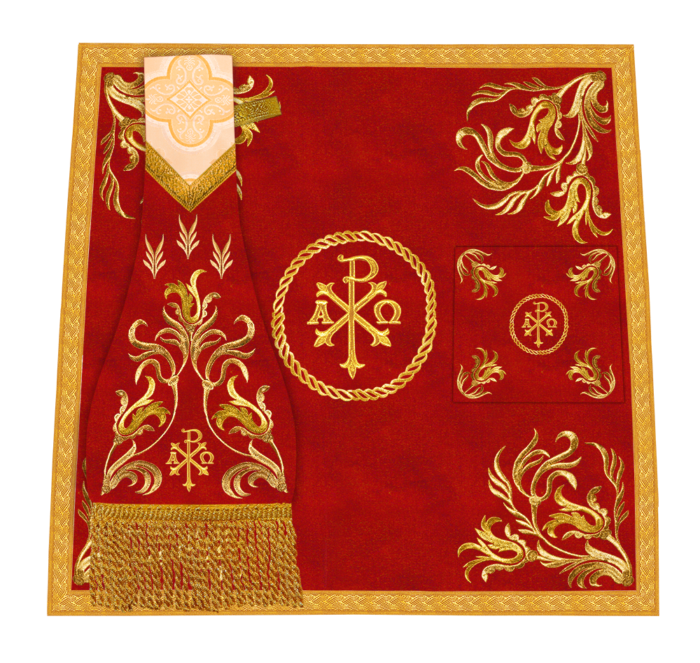 Mass set with golden embroidery