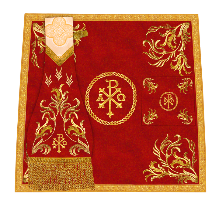 Mass set with golden embroidery