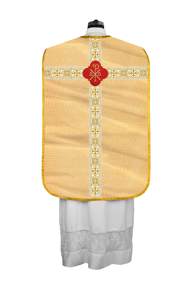 Vestimentas con espalda de violín con motivo y cruz Orphrey