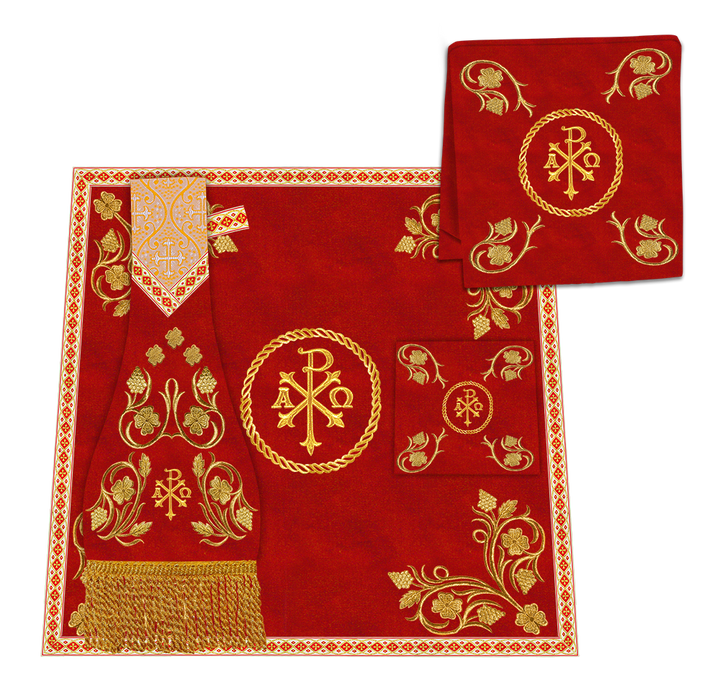 Roman Cope Vestment with Grapes Embroidered trims