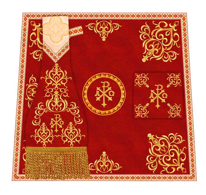 Borromean Chasuble Vestment Adorned With Colour Braids and Trims