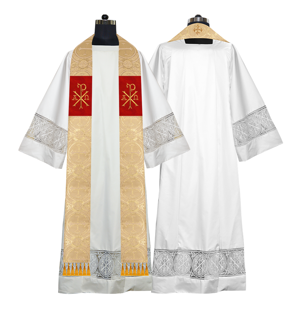 Embroidered Priest Stole with Motif