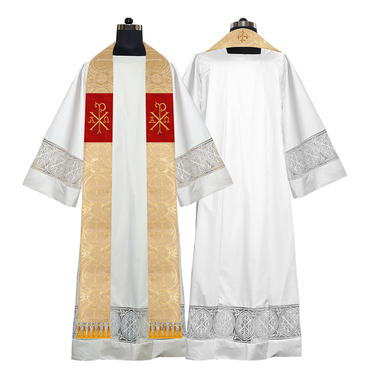 Embroidered Priest Stole with Motif