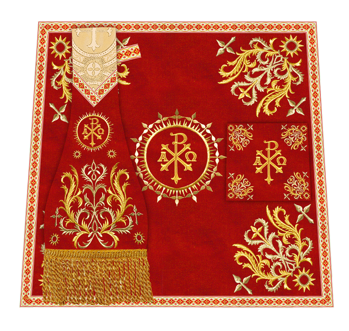 Set of Four Beautiful Roman chasuble vestments