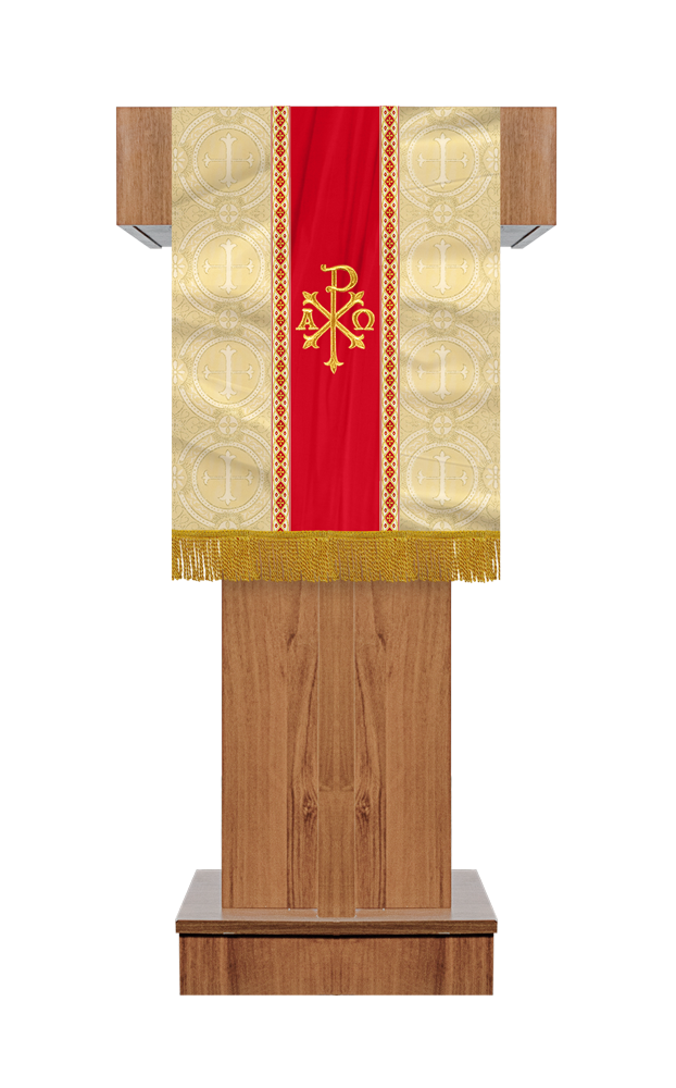 Pulpit/Lectern with Spiritual Motif and Trims