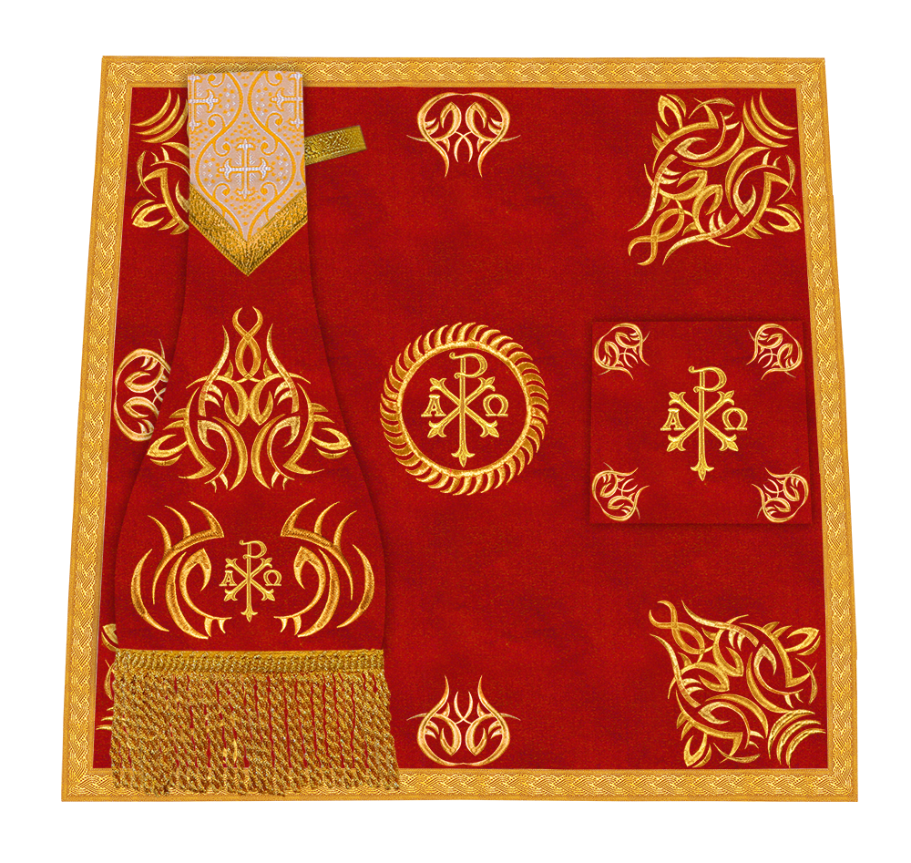 Set of four Fiddleback vestment with stole